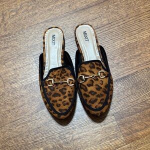 Mix It Leopard Print Mules